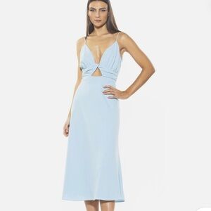 Alexia Admor Light Blue Midi Dress